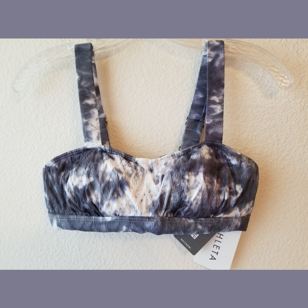 Athleta Tie Dye Quickdri Bikini Top NWT Sz 32B/C